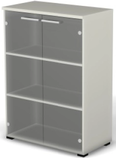 Модуль шкафа 3 уровня  задняя стенка ДСП (прозрачное стекло)